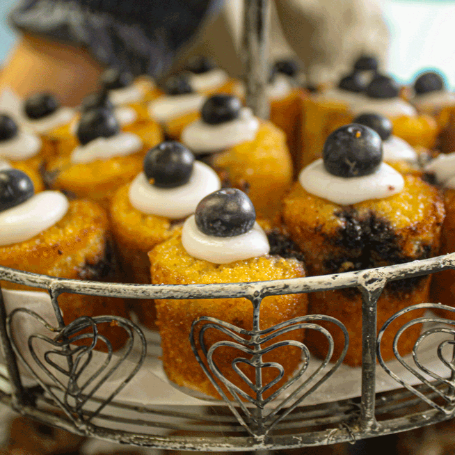 Almond and Blueberry Bouchon (bag of 4)