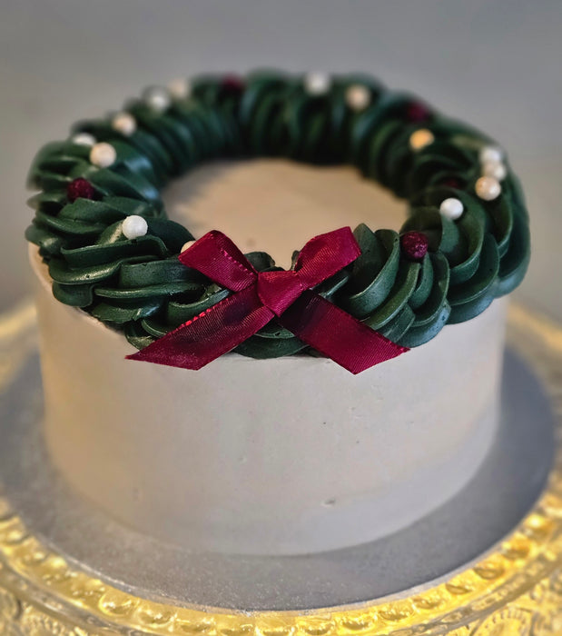 Chocolate and Salted Caramel  Christmas Cake